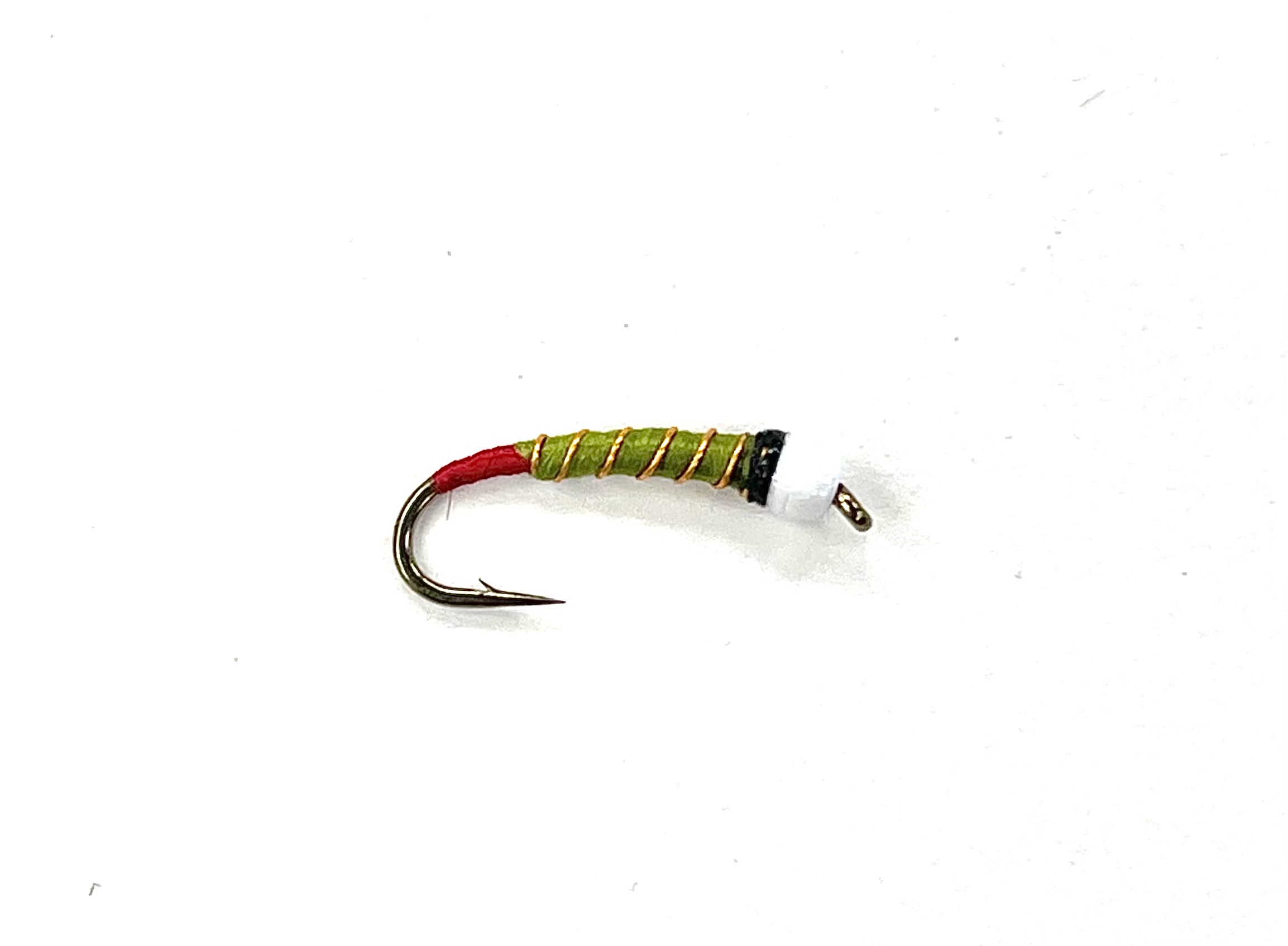 FAD Candy Cone Red Butt Chironomid - Olive/Gold Wire - Size 16
